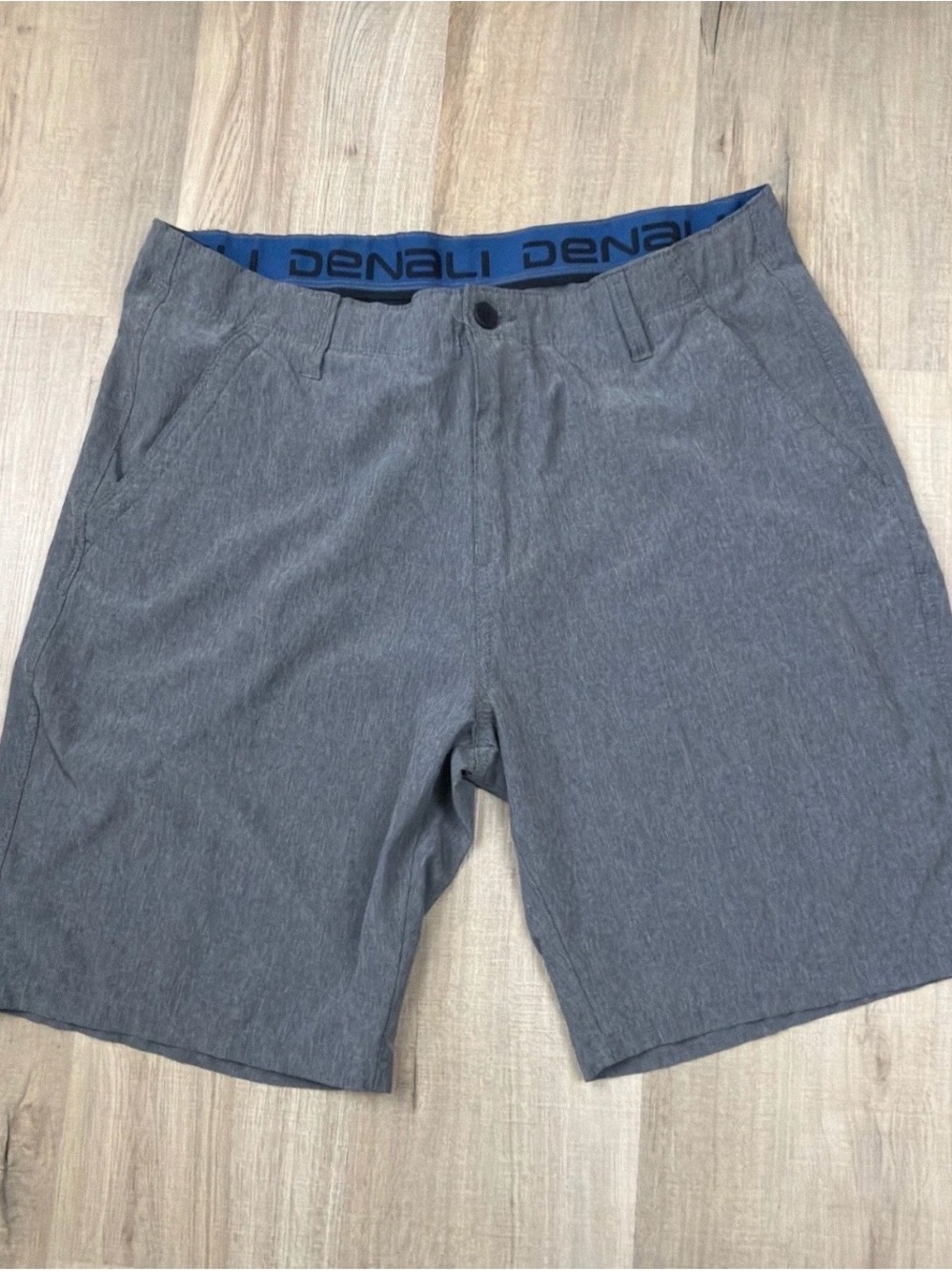 Denali Mens‎ Hybrid Shorts Heather Grey Stretch Quick Dry Water Size 36 D427617S